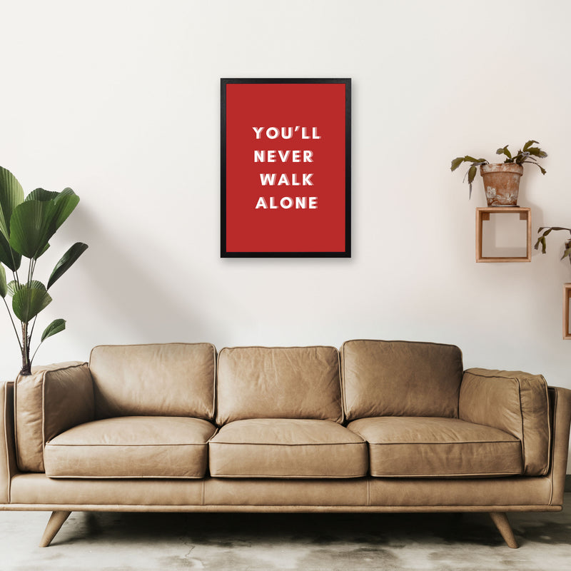 You'll never walk alone Art Print by Proper Job Studio A2 White Frame