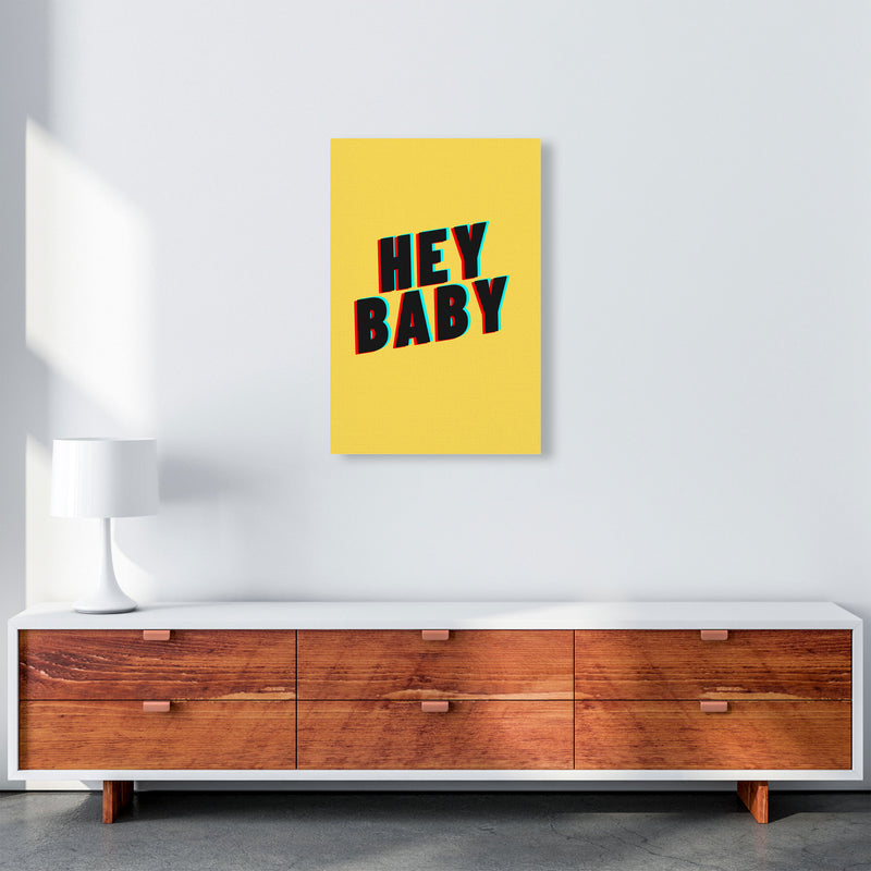 Hey Baby Art Print by Proper Job Studio A2 Canvas