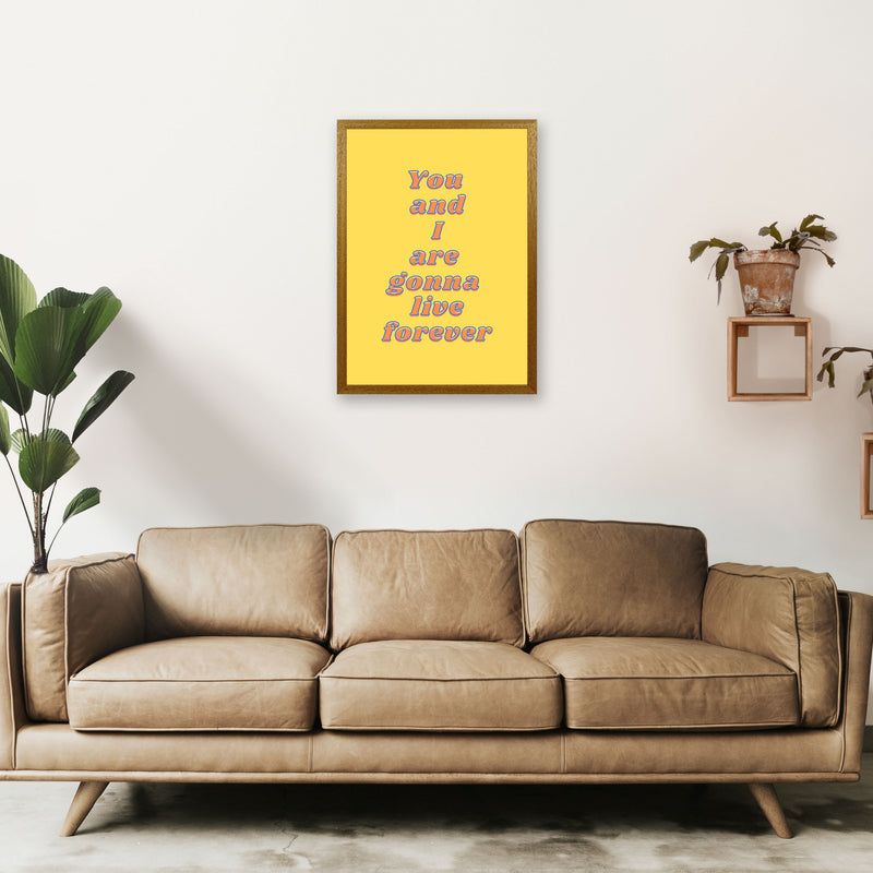 Live forever Art Print by Proper Job Studio A2 Print Only