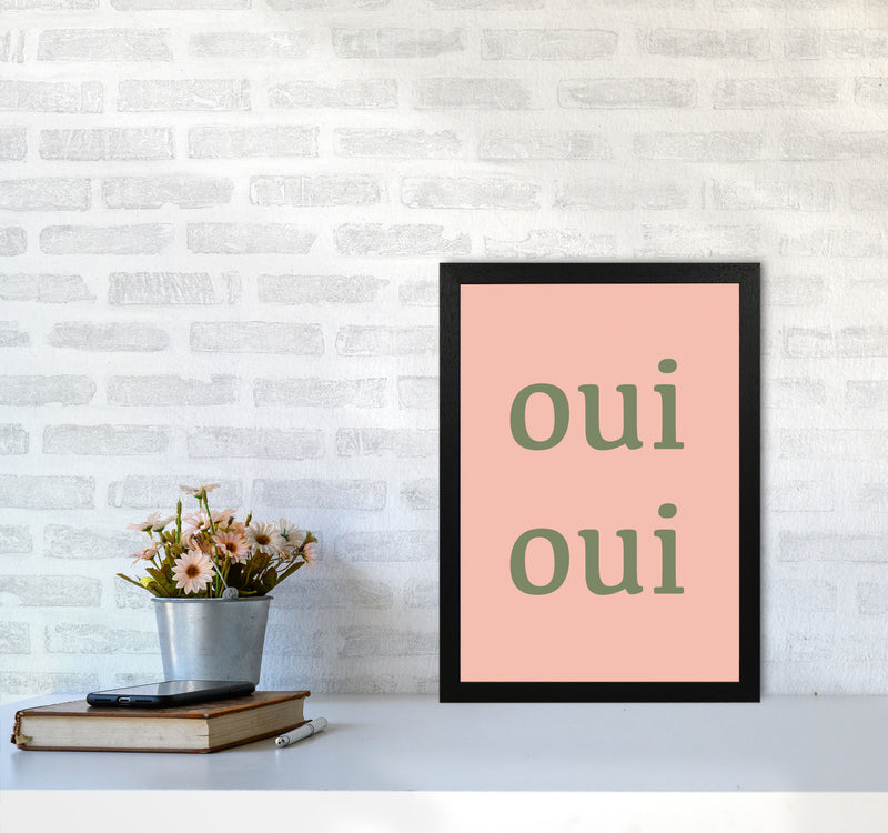 OUI OUI Art Print by Proper Job Studio A3 White Frame