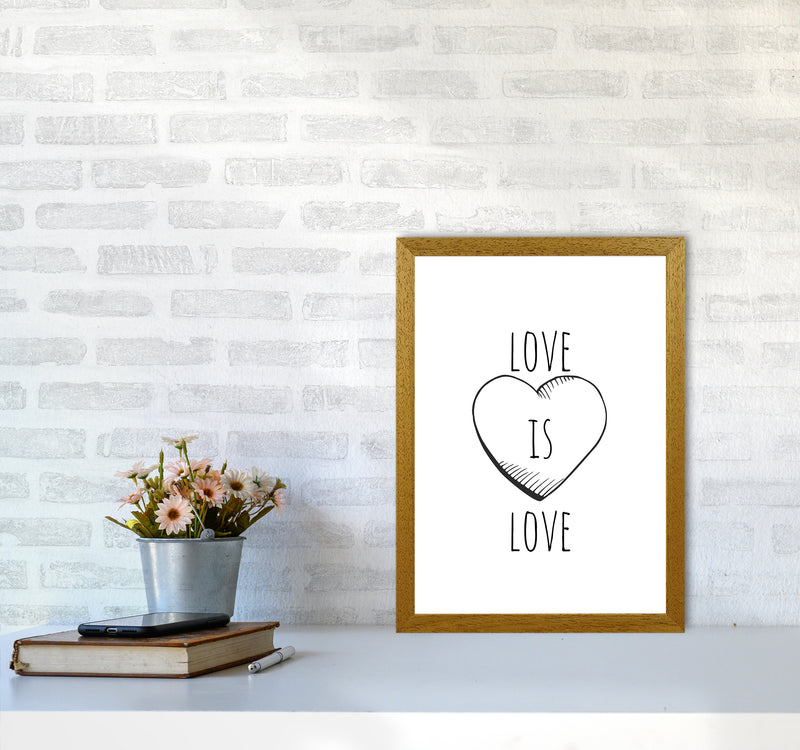 Love is love Quote Art Print by Proper Job Studio A3 Print Only