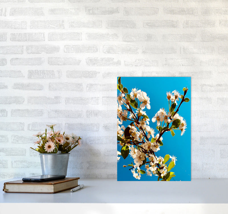 Under Cherry Blossom Art Print by Proper Job Studio A3 Black Frame