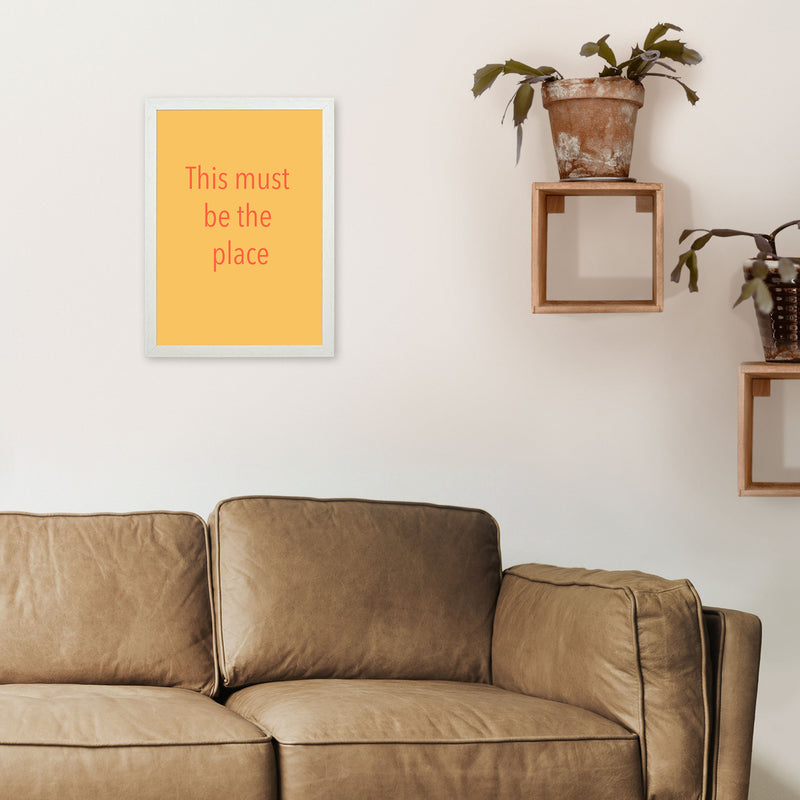 This must be the place Art Print by Proper Job Studio A3 Oak Frame