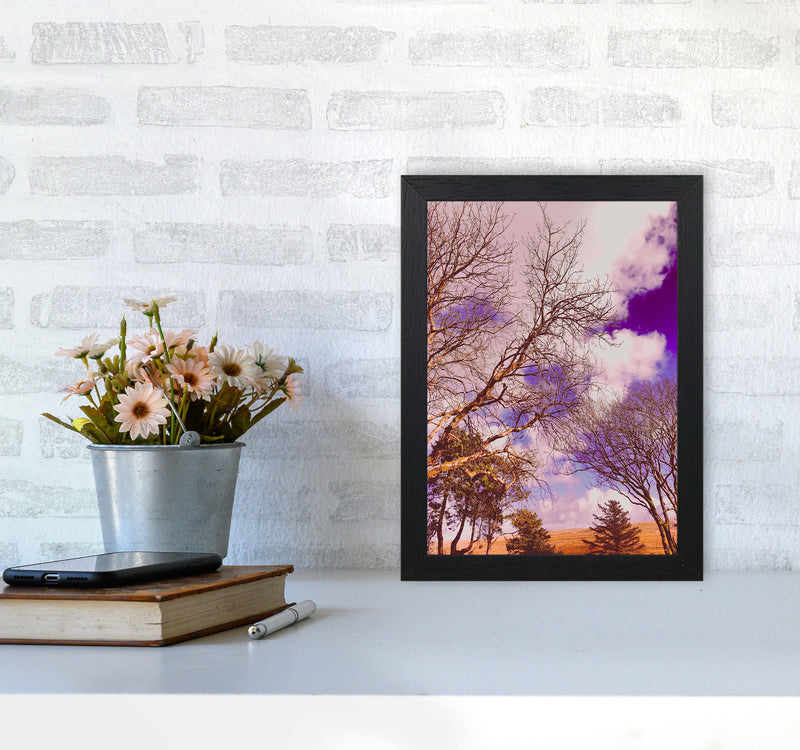 Pink Dartmoor Art Print by Proper Job Studio A4 White Frame