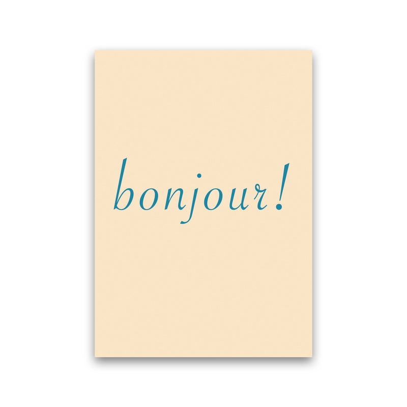 Bonjour Art Print by Proper Job Studio Print Only