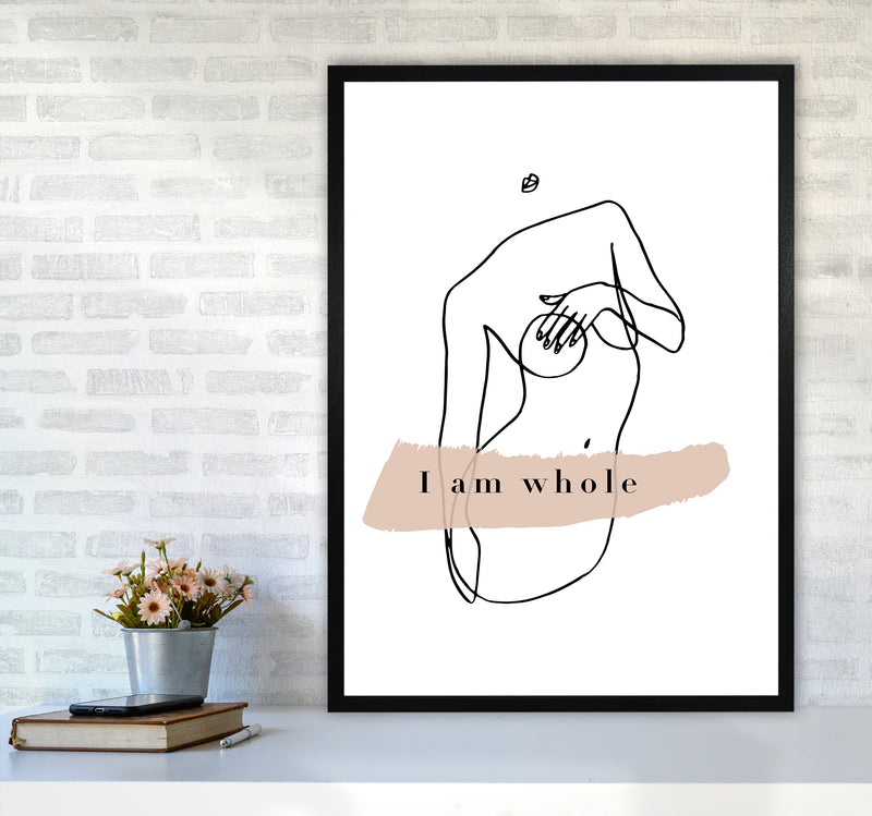 Covering Breasts With One Hand I Am Whole By Planeta444 A1 White Frame
