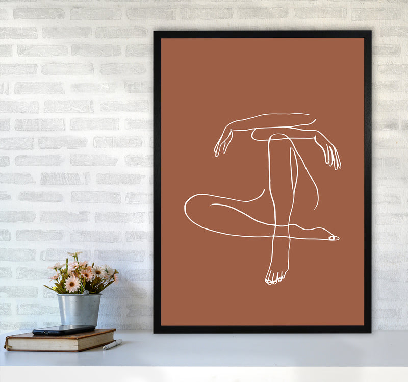 Sitting Legs Arms Crossed Terracotta By Planeta444 A1 White Frame