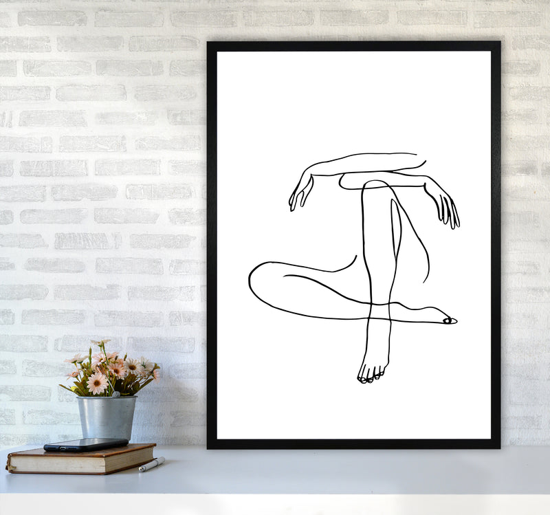 Sitting Legs Arms Crossed By Planeta444 A1 White Frame