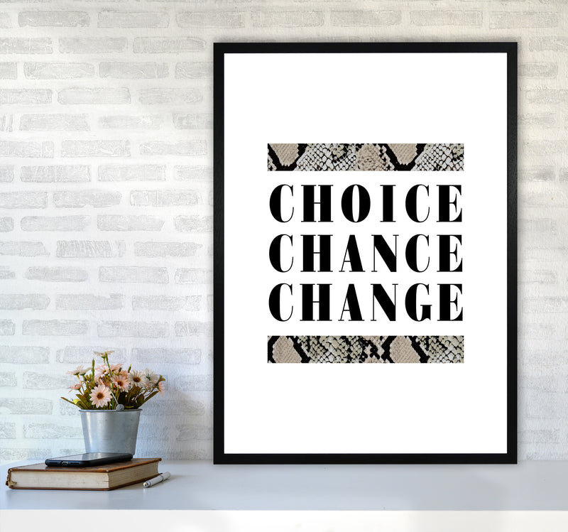 Choice Chance Change Snake By Planeta444 A1 White Frame