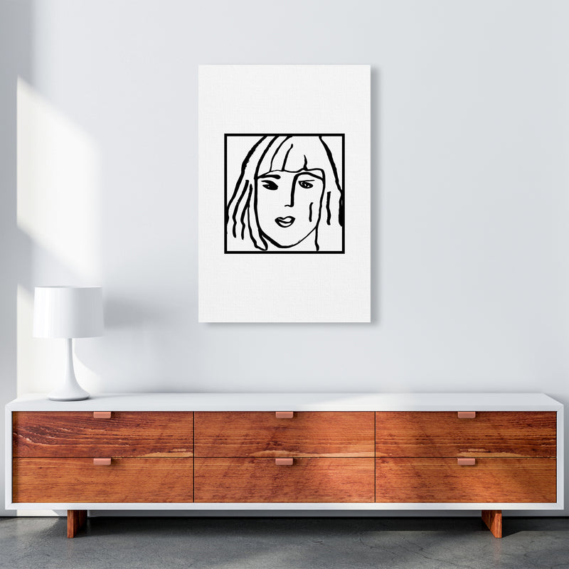 Female Face Square By Planeta444 A1 Canvas