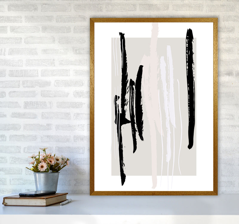 Abstracts Pennellate Linee Grey White Black3 By Planeta444 A1 Print Only