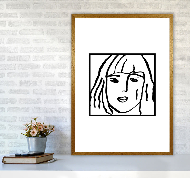 Female Face Square By Planeta444 A1 Print Only