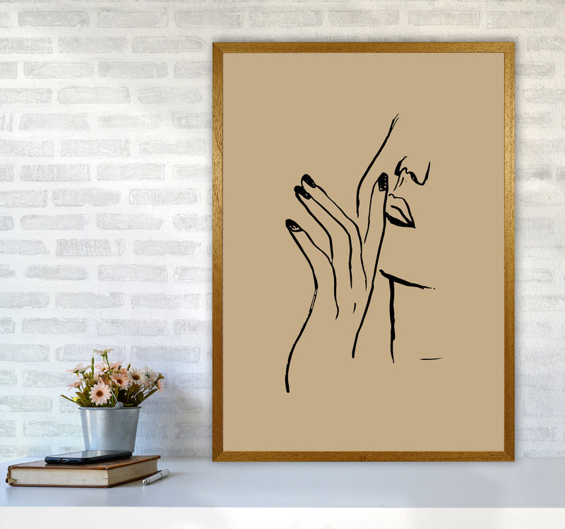 Face Hands Sketch2 By Planeta444 A1 Print Only