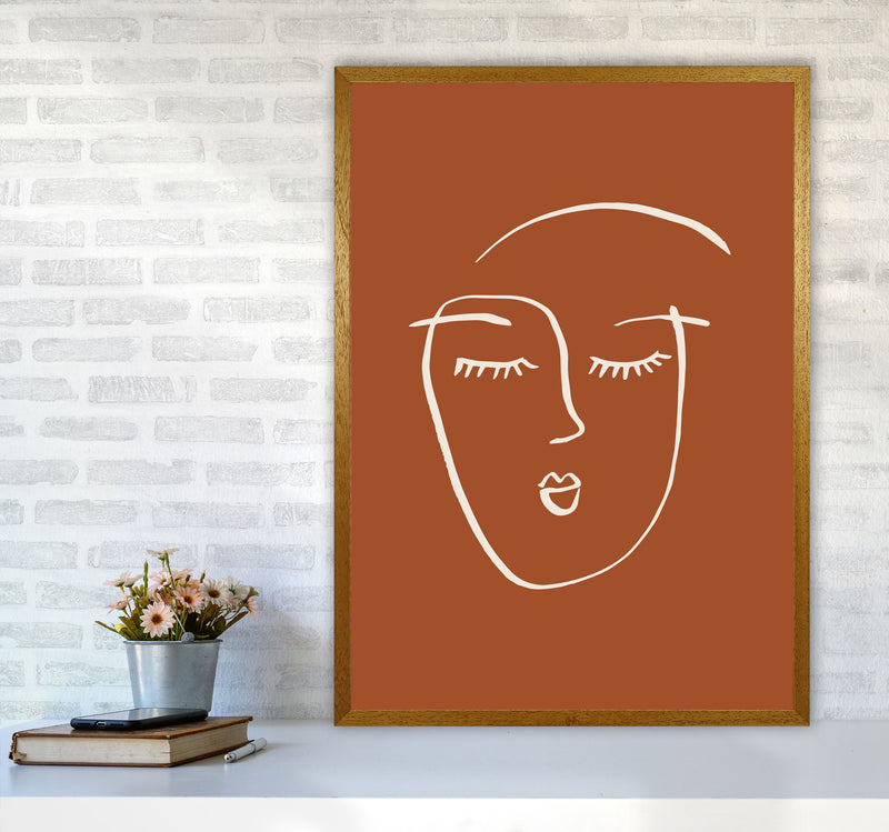 Line Face Girl2 By Planeta444 A1 Print Only