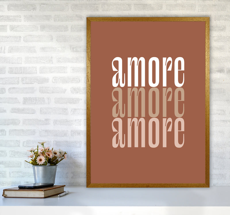Amore Amore Amore Terracotta By Planeta444 A1 Print Only