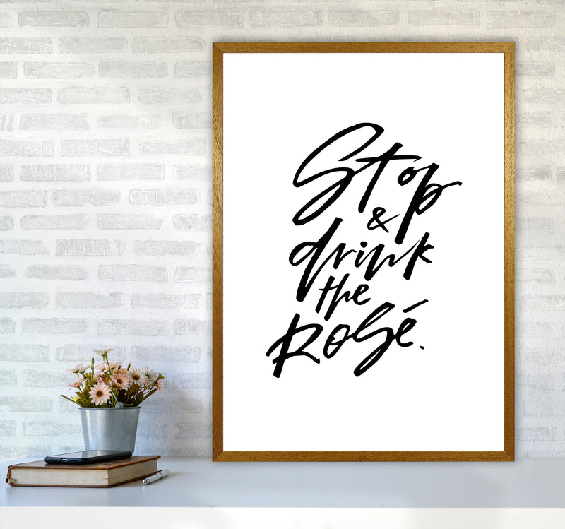 Stop And Drink The Rose By Planeta444 A1 Print Only