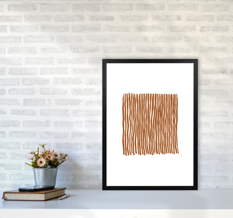 Abstract Parallel Lines By Planeta444 A2 White Frame