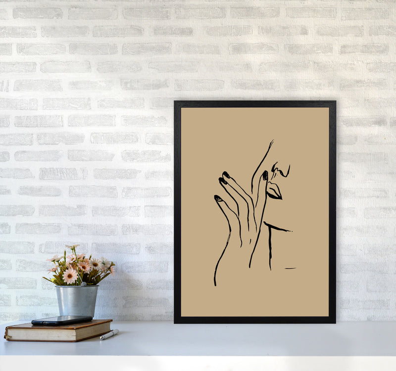 Face Hands Sketch2 By Planeta444 A2 White Frame