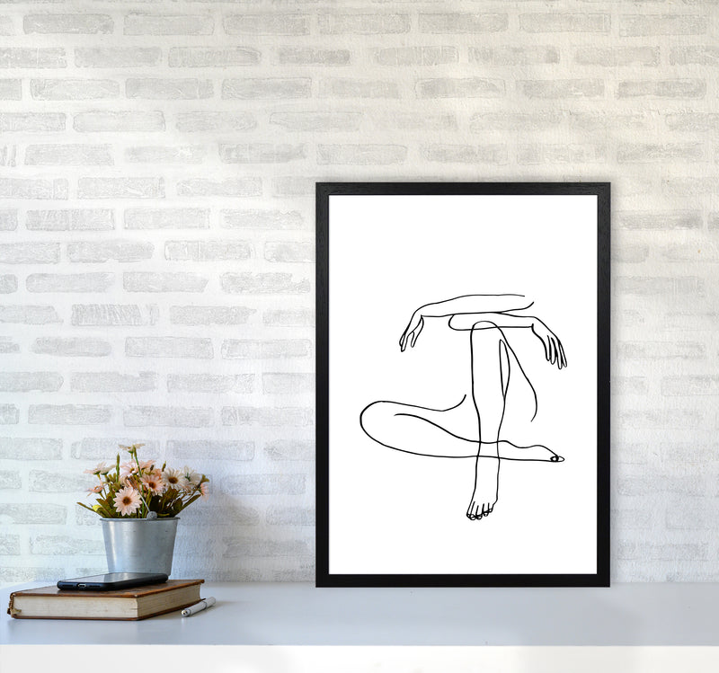 Sitting Legs Arms Crossed By Planeta444 A2 White Frame