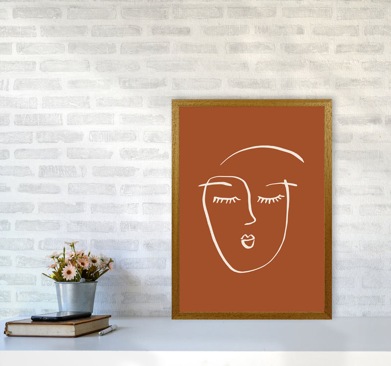 Line Face Girl2 By Planeta444 A2 Print Only