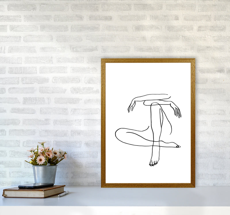 Sitting Legs Arms Crossed By Planeta444 A2 Print Only