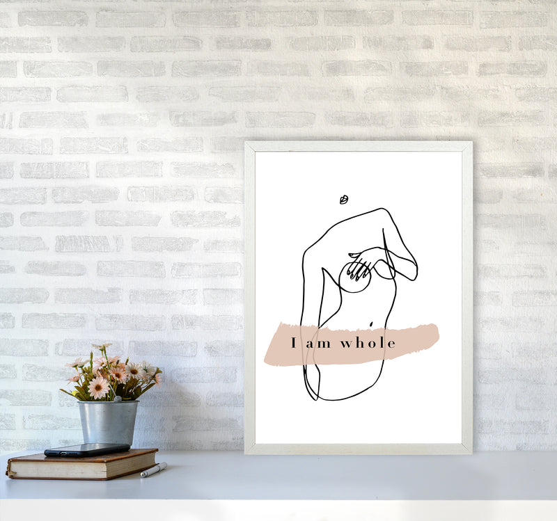 Covering Breasts With One Hand I Am Whole By Planeta444 A2 Oak Frame