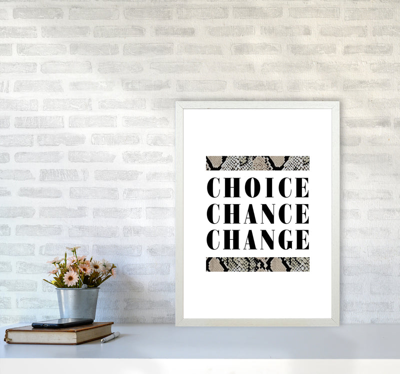 Choice Chance Change Snake By Planeta444 A2 Oak Frame