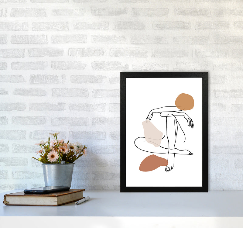 Sitting Legs Arms Crossed Stains Earth Colors By Planeta444 A3 White Frame