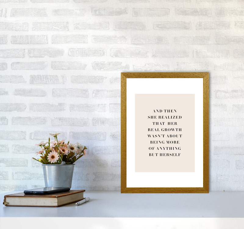 And Then She Realized Type By Planeta444 A3 Print Only