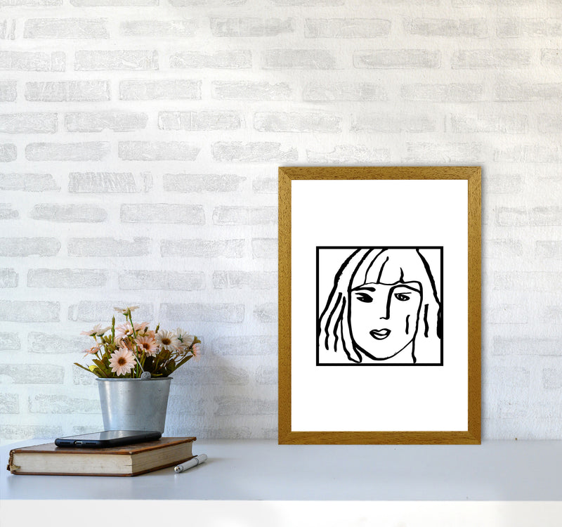 Female Face Square By Planeta444 A3 Print Only
