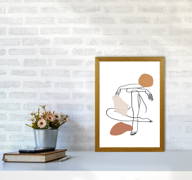 Sitting Legs Arms Crossed Stains Earth Colors By Planeta444 A3 Print Only