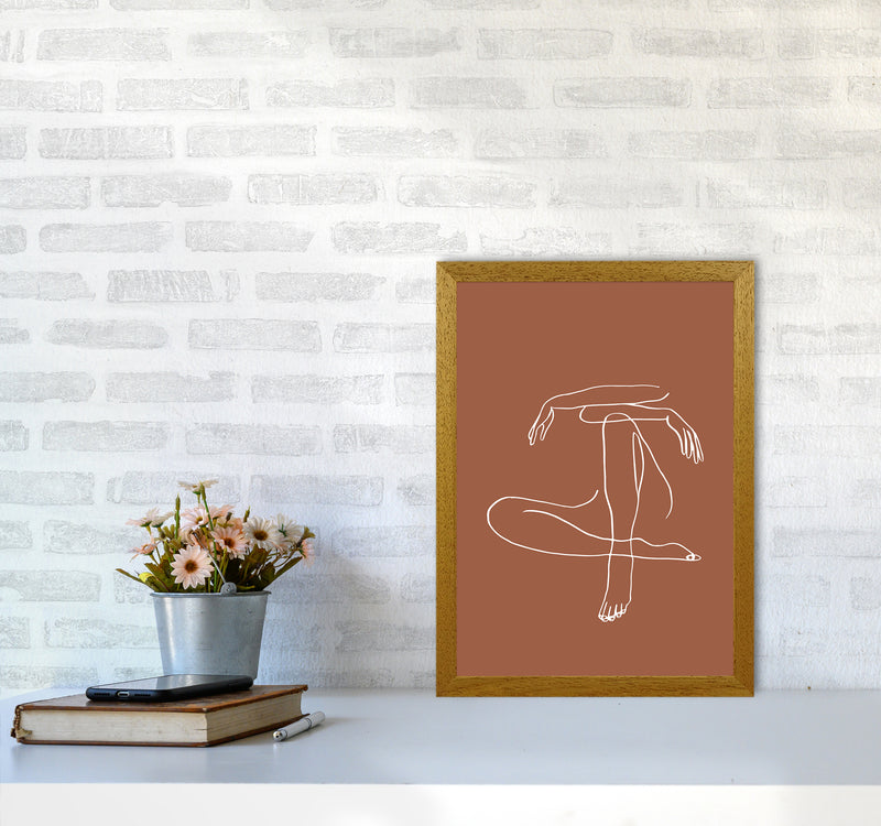 Sitting Legs Arms Crossed Terracotta By Planeta444 A3 Print Only
