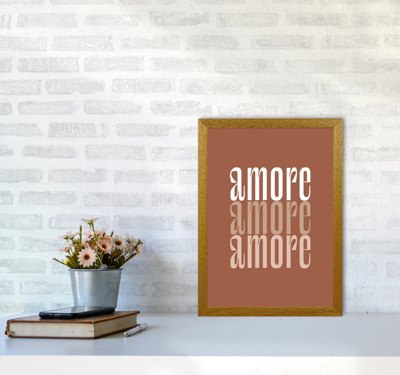 Amore Amore Amore Terracotta By Planeta444 A3 Print Only