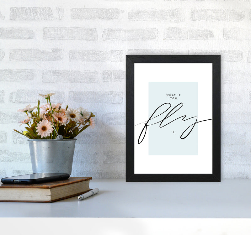 What If You Fly By Planeta444 A4 White Frame