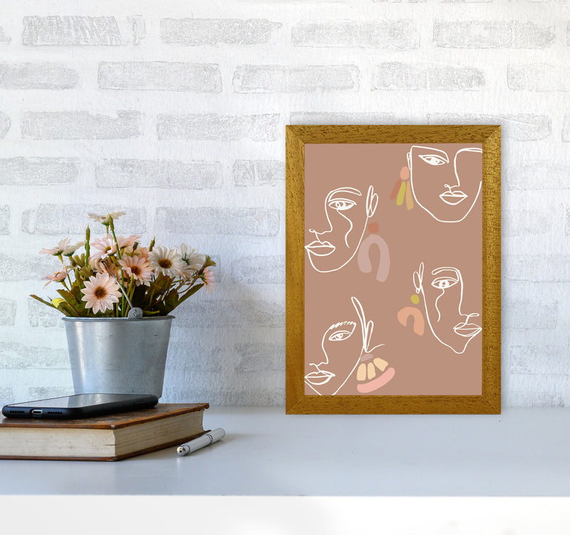 Boho Faces Mix Colors By Planeta444 A4 Print Only