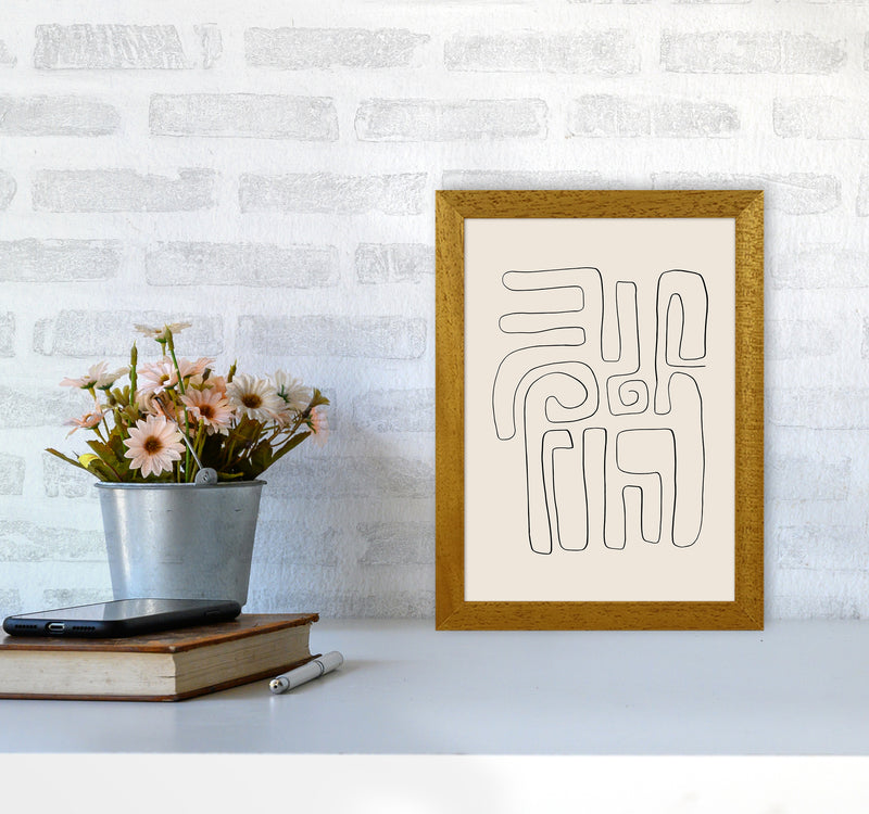 Abstract Line Doodles2 By Planeta444 A4 Print Only