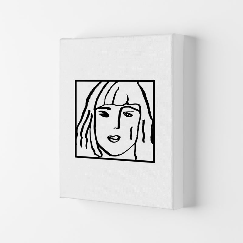 Female Face Square By Planeta444 Canvas