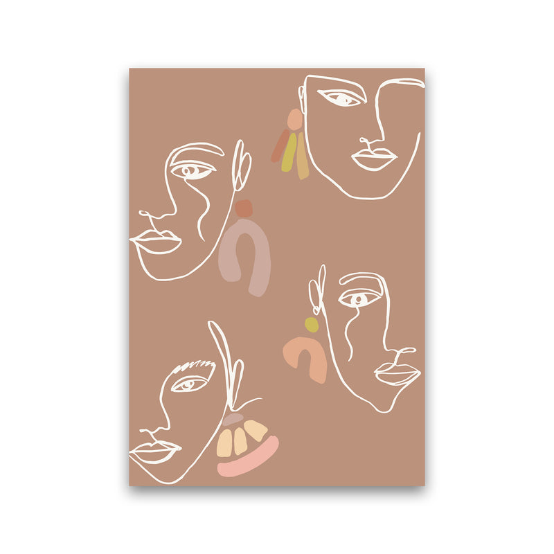 Boho Faces Mix Colors By Planeta444 Print Only