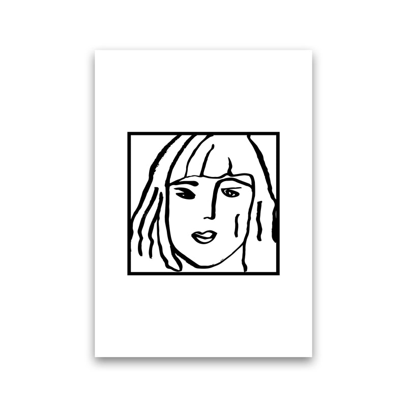 Female Face Square By Planeta444 Print Only