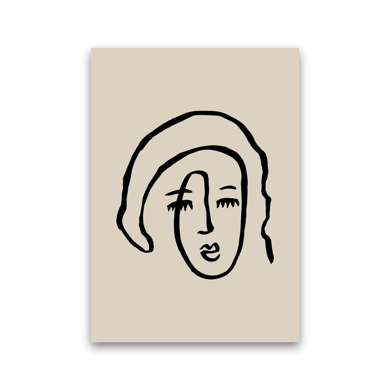 Line Face Girl By Planeta444 Print Only