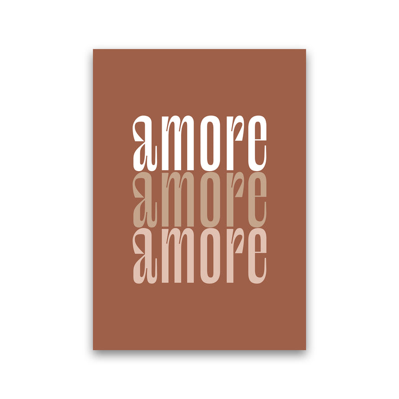 Amore Amore Amore Terracotta By Planeta444 Print Only