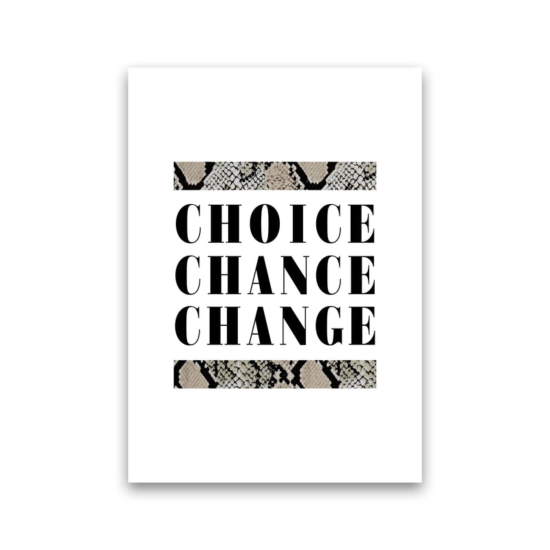 Choice Chance Change Snake By Planeta444 Print Only