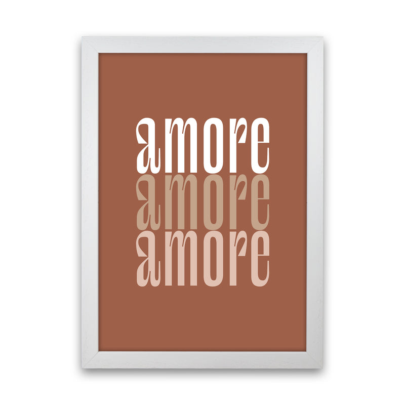 Amore Amore Amore Terracotta By Planeta444 White Grain
