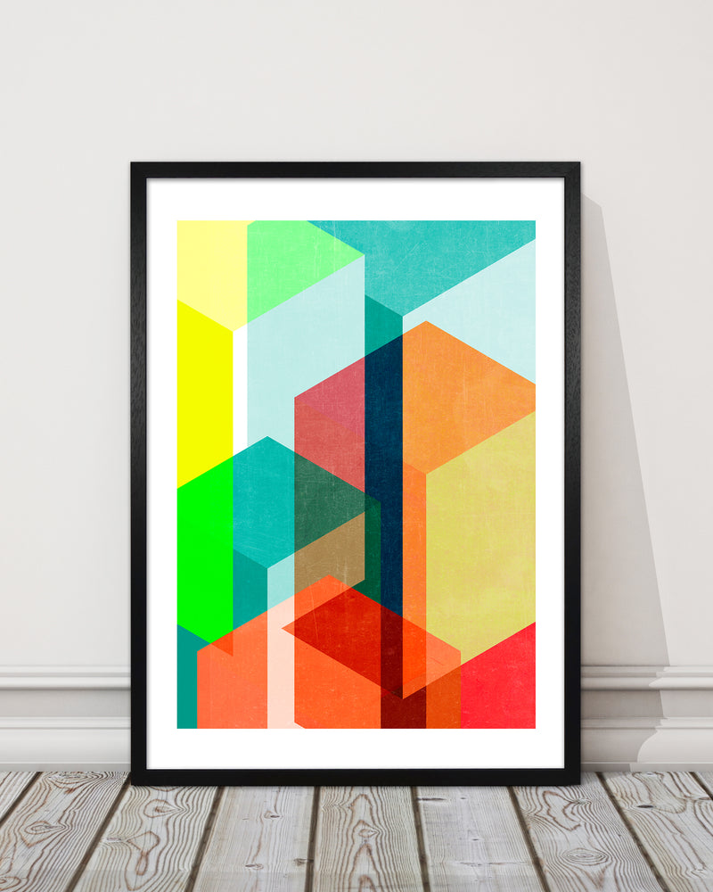 Bright Colourful Abstract Print B