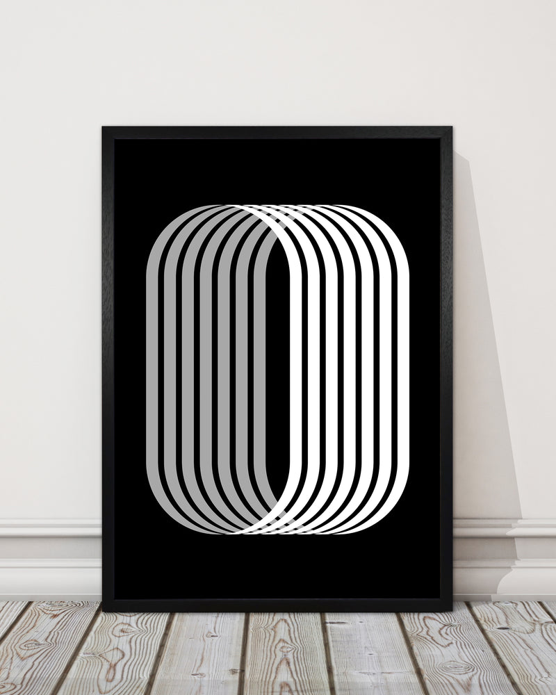 Abstract Modern Black and White Shape Original