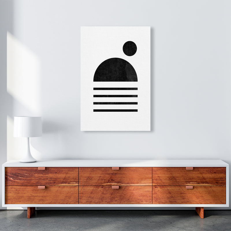 Mid Century with Black Dot A1 Canvas