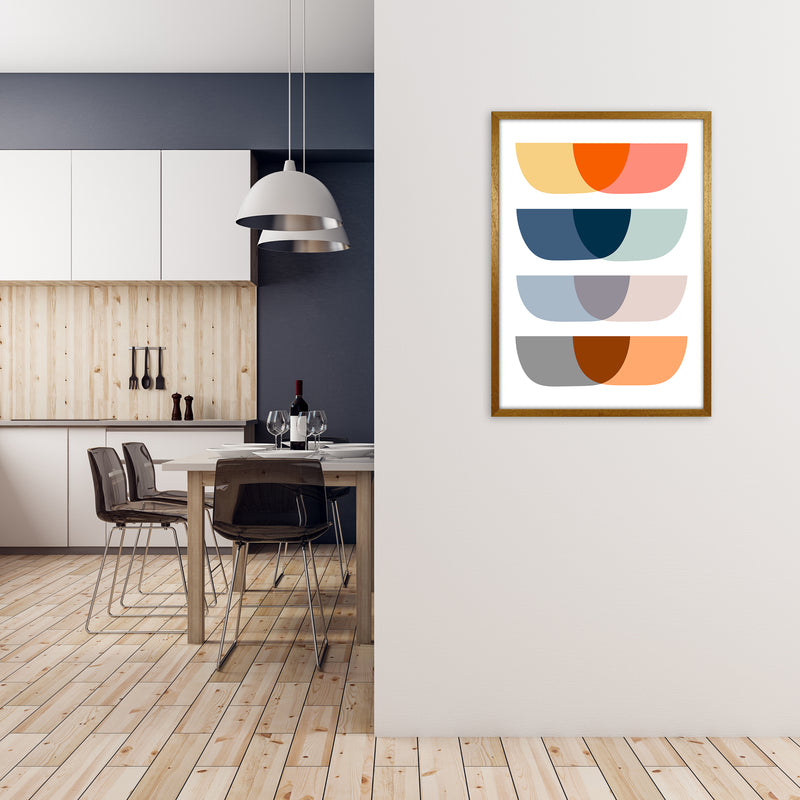 Abstract Mid Century Design Original A1 Print Only