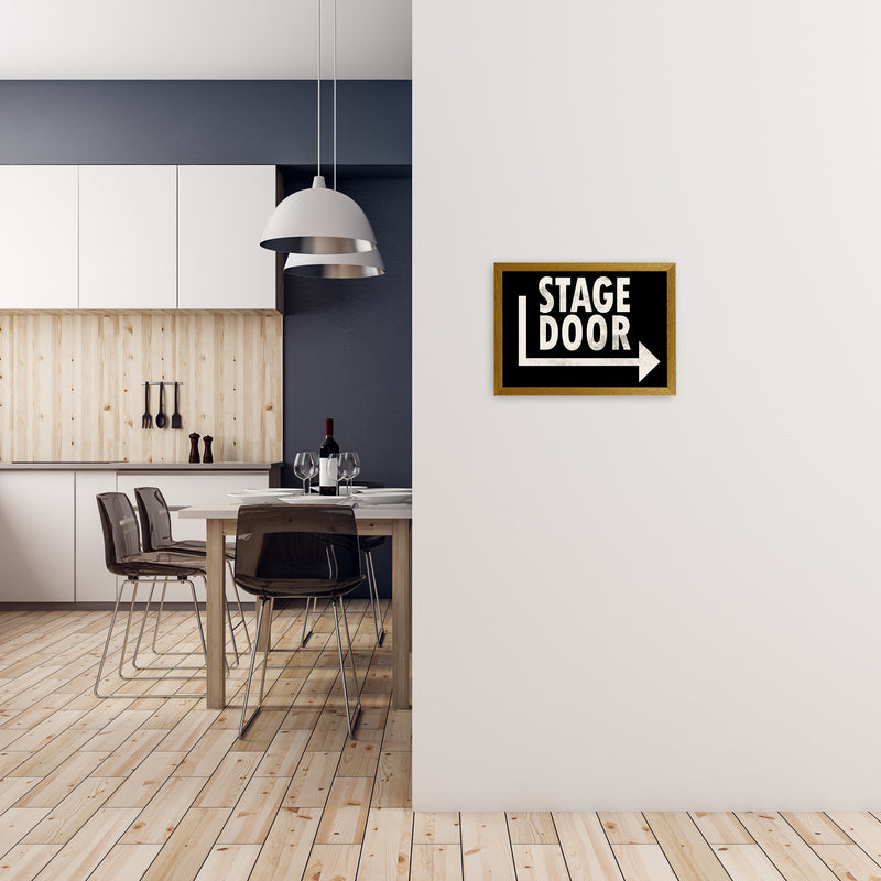 Stage Door Horizontal Wall Art A3 Print Only
