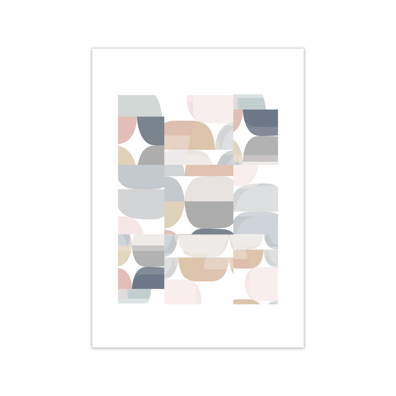 Light Desaturated Abstract Wall Art Print Only