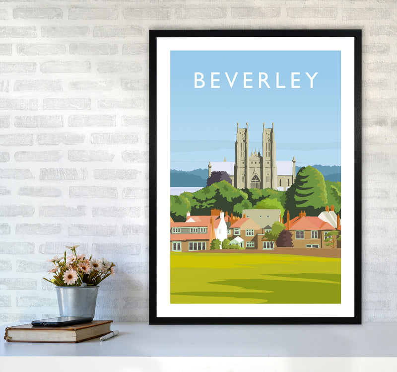 Beverley 3 portrait Travel Art Print by Richard O'Neill A1 White Frame